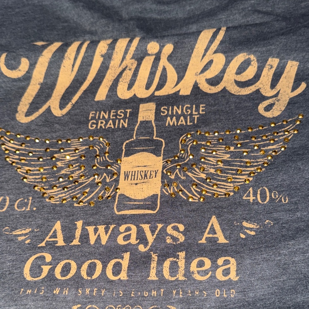 Maurice’s Gray Whiskey Graphic T-Shirt - Picture 2 of 2